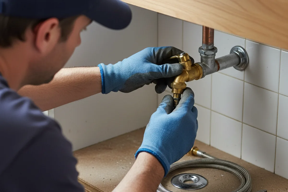 Shutoff valve and fitting work during Well Pump Repair in Ocean View